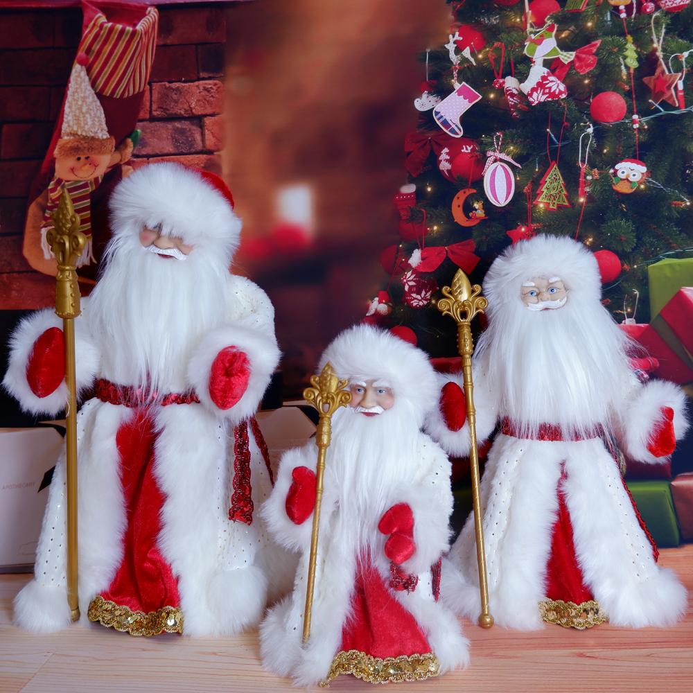 Рождественские электрические куклы Снегурочки для пожилых людей, детские игрушки для пения и танцев, подарок для детей, куклы Санта-Клауса, фигурки, безделушки