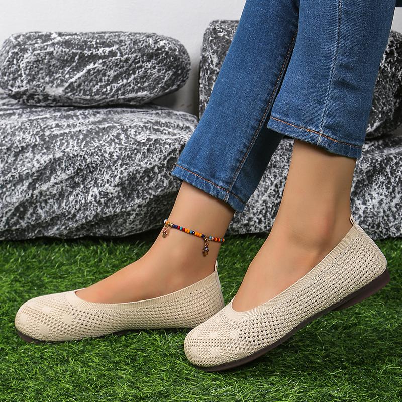2024 Brand Ladies Shoes Shallow Women's Flats Fashion Round Toe Daily Flats Women Hot Sale Plus Size Solid Flat Low Heelszapatos