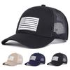 Летняя бейсболка с вышитым американским флагом, модная сетчатая дышащая мужская и женская шляпа, хлопковая регулируемая кепка для гольфа, солнцезащитные шляпы для отдыха и путешествий