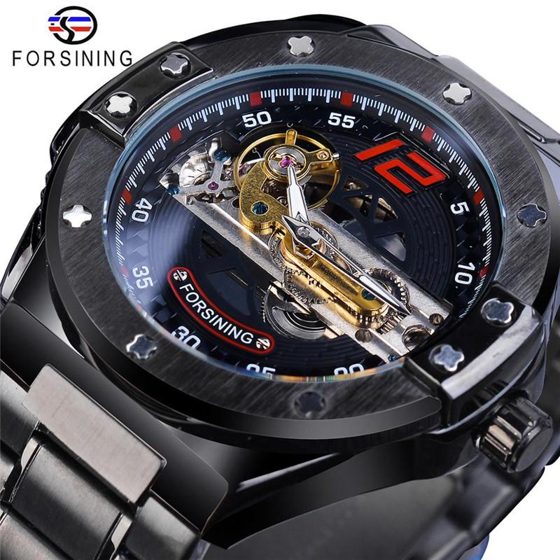 Forsining Men's Fashion Casual Waterproof Tourbillon Mechanical Watch