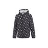 Originals Trefoil All-Over Print Sports Casual Hooded Windbreaker Jacket Men Outerwear Black DH4796