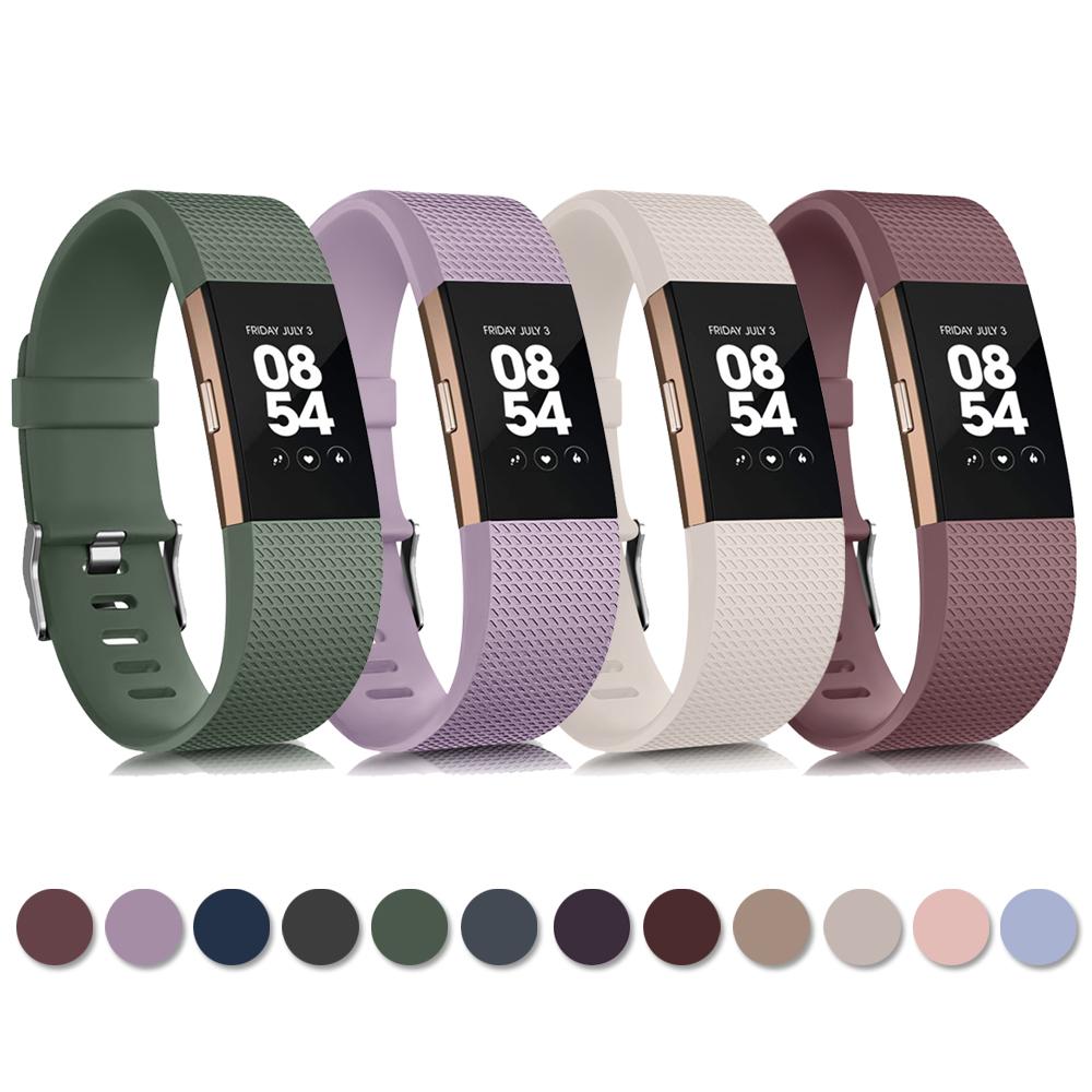 Classic Soft TPU Strap For Fitbit Charge 2 Band Smart Watch Strap Bracelet For Fitbit Charge 2 Watchband Wristband Replacement