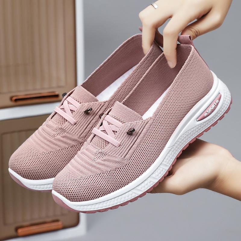 Women Casual Breathable Walking Mesh Flat Gym Vulcanized Shoes