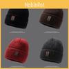 Beanie Thick Knitted Hat Winter Warmth Unisex Cap Windproof Gift Color Solid