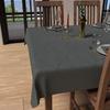 Stain-resistant Rectangular Tablecloth 150x250 Cm LUXURY Gray, by Soleil d'Ocre