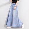 Women Jeans Cotton Full Length Softener  Wide Leg Pants Bell-bottoms Loose Girls Jeans