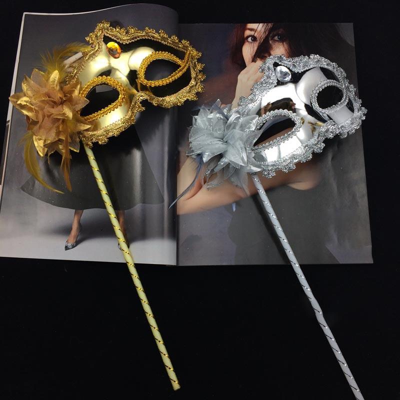 Sexy Masquerade Wedding Party Mask Venetian Dance Party Handheld Mask Party