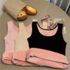 Seamless Thermal Underwear Top Women Sleeveless Vest New Plus Velvet Shirt