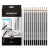 24 Drawing Pencils Set Art Sketching Pencils 14B-9H Shading Graphite Pencils