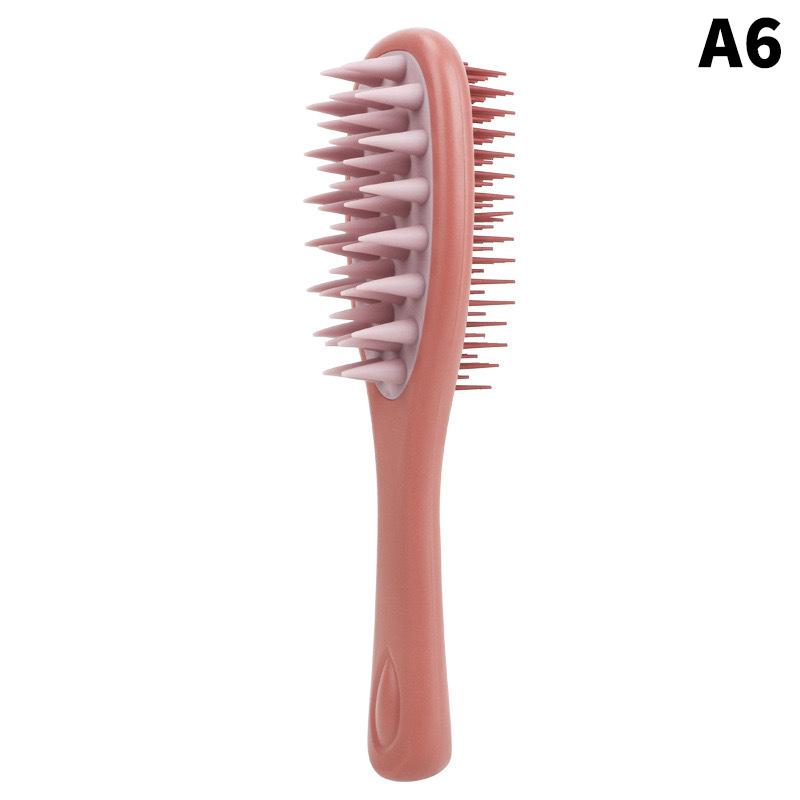 2-In-1 Double-Sided Shampoo And Brush Long Handle Shampoo Brush Silicone Scalp Massage Comb Hair Washing Brush Head Massager