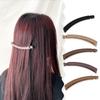 Solid Color Frosted Banana Clips Fashion Vertical Clip Korean Ponytail Hair Accessories