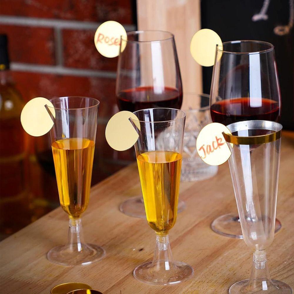 30Pcs/Set Love Heart Shape Wine Glass Tags Bar Kitchen Party Decoration