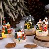 Christmas Decoration, Resin Gingerbread House, Small House, Santa Claus, Snowman, Micro Landscape, Resin Ornaments, Christmas Decoration Ornaments