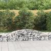 VidaXL Arched Gabion Basket Gabion Cage Gabion Wall Stone Basket Gabion for Stone Garden Patio Outdoor 153532