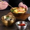 Japanese-style Stainless Steel Conical Bowl, Korean-style Ramen Bowl, Stainless Steel Bowl, Instant Noodle Bowl, Anti-scalding Horn Bowl.
