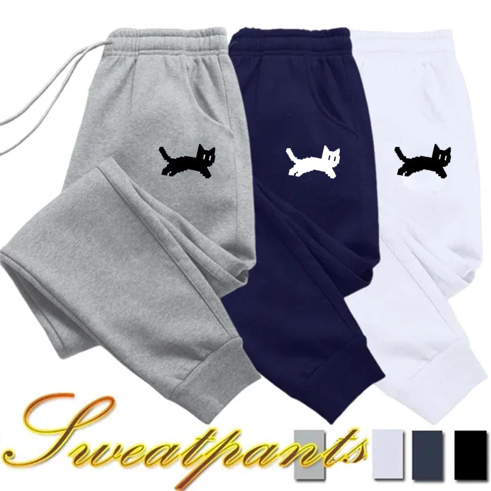 Hot Sale Womens Sweatpants Cute Cat Printing Casual Tracksuit Trousers Sports Jogging Pants Summer Outdoors