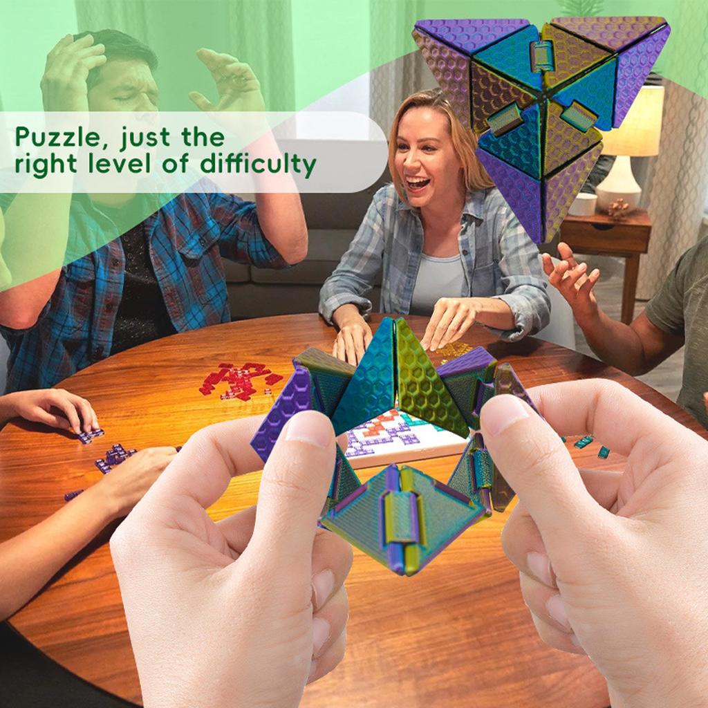 Cube: Deformed Geometric Puzzle - Decompression Folding Children's Educational Toys