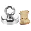 Fishing Magnet 40KG Pulling Force Strong Magnetic with 20m Nylon Rope for Lake River