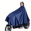 Reusable Rain Pacho, Water & Tear Resistant Hooded Raincoat, Solid Color Wheelchair Rain Protection Rain Jacket