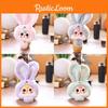Adorable Bunny Plush Toy Lightweight Key Chain For Backpack Decoration And Gift