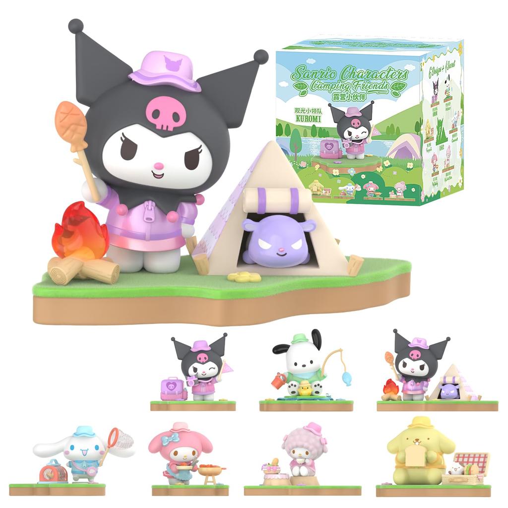 TOP TOY Sanrio Characters Sweet Candy Series [1 Piece] Gachapon Blind Box Figure Soft Vinyl PVC Premium Toy Birthday Gift for Kuromi Character