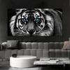 Modern Animals Blue Eye Tiger Head Canvas Paintings Posters and Prints Wall Art Pictures for Living Room Home Decor Gift Idea No Frame