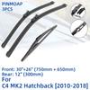 3PCS For Citroen C4 MK2 Hatchback 2010-2018 30" 26" 12" Front Rear Wiper Blades Windshield Windscreen Window Cutter Accessories 2015 2016 2017 2018