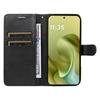 For Motorola Moto G86 5G/G86 Power 5G Leather Wallet Case with Strap Solid Color Phone Stand Cover