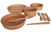 Toddler Tableware Set GRANDek SUNSHINE First Meal Wooden 9 Piece Full Set [TOUGEI Gift]