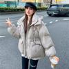 Waist Down Jacket Women's Short 2025 Winter New Thickened Hooded White Duck Down Triangular Standard Warm Jacket Tide