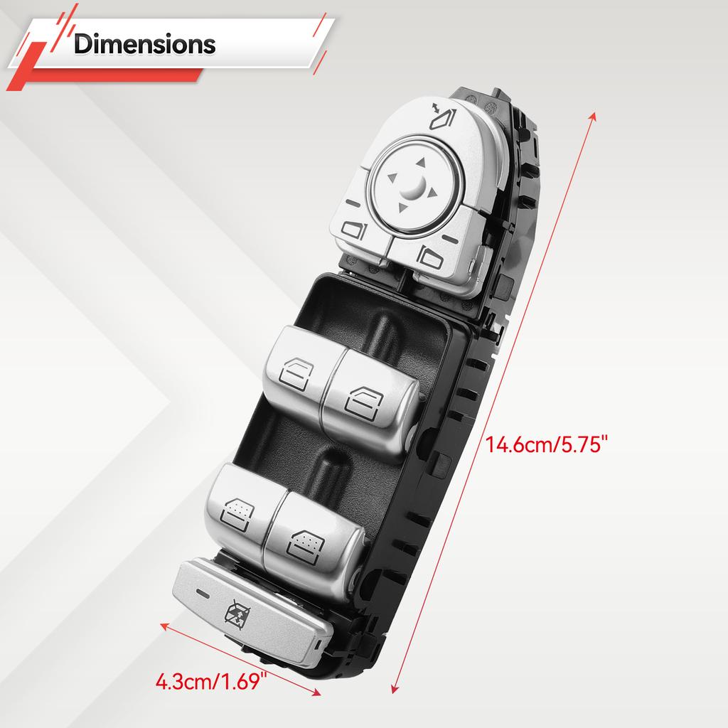 Electric Power Master Window Control Switch For Mercedes Benz E S Class W222 W213 2229052004 A2139054803 A2229052004 2139054803