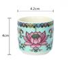3pcs Buddhist Ceramics Water Supply Cup Buddha Hall Lotus Goblet Wine Glass Decorations Home Feng Shui Worship Decor Accessories