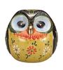 Kutani Ware" Owl (size 2.2) Black K7-1565