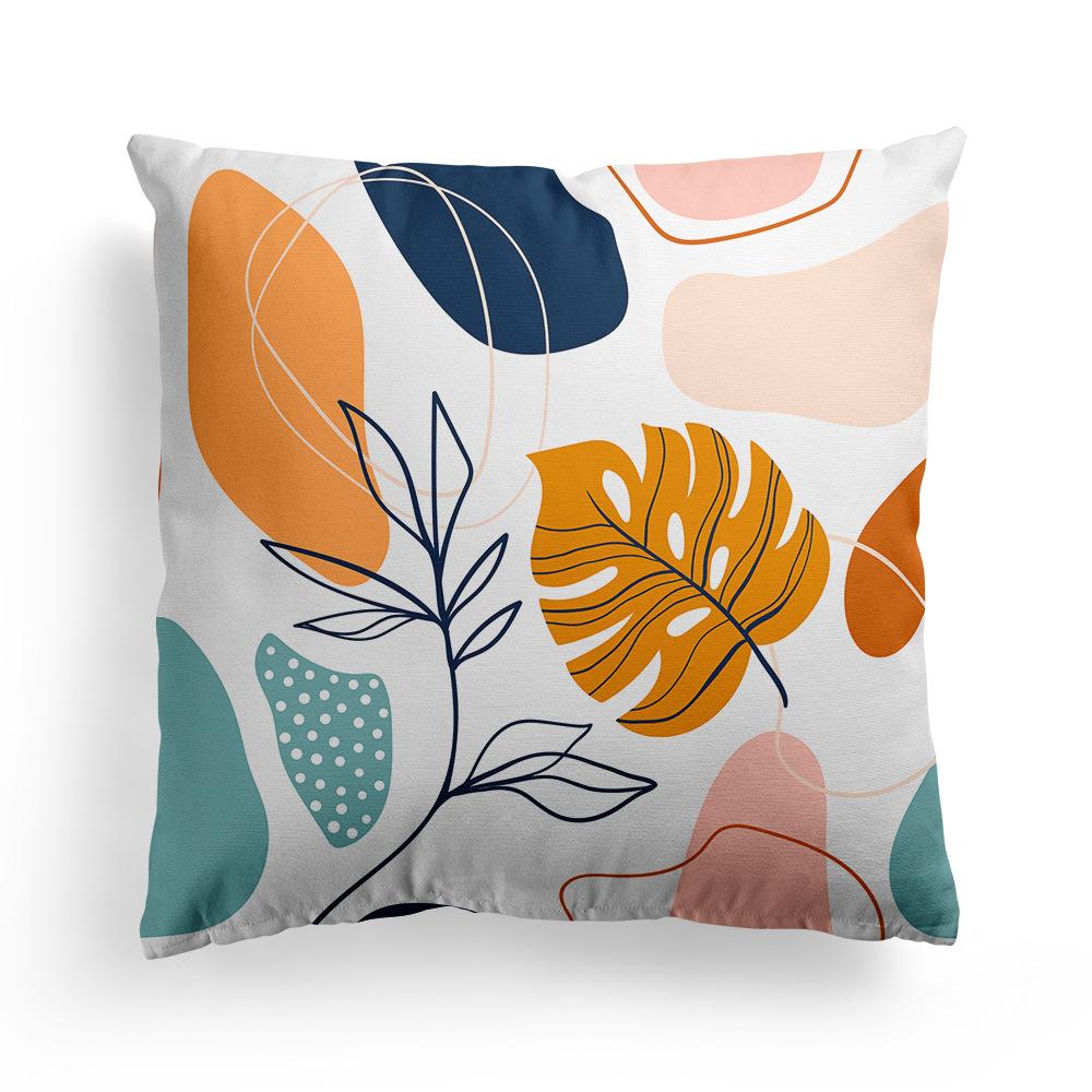 New Nordic Abstract Art Pillowcase Beauty Floral Leaves Home Sofa Bedside Pillow Sleeping Pillow Cushion Cover