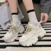 2025 New Women's Sneakers Summer Tennis Breathable Thick Bottom Casual Running Shoes Comforts Increased Vulcanized Shoes