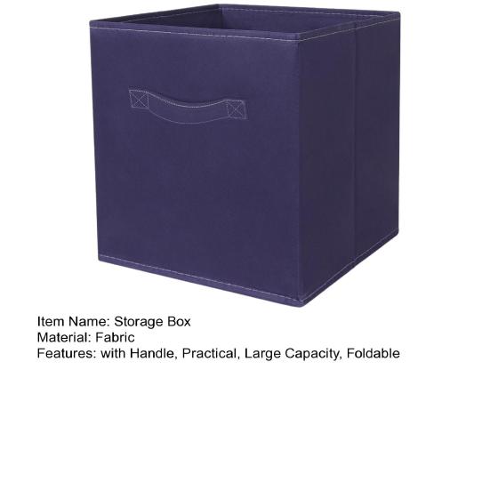 Fabric Storage Cube with Handle Large Capacity Easy Access Foldable Heavy-Duty Toys Clothes