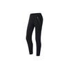 Training Series Solid Color Mid Waist Nine Point Knitted Sports Pants Women Pants Black 162037324-2