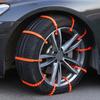10Pcs Anti Skid Snow Chains Car Winter Tire Wheels Chains Winter Outdoor Snow Tire Emergency Double Grooves Anti-Skid Chains