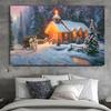 Landscape Canvas Painting Snow Scene Prints Winter Christmas Posters and Prints for Living Room Decoration Home Decor Cuadros