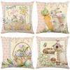 Pink Easter Pillow Cover Pillow Cushion Cover Car Sofa Bedside Cushion