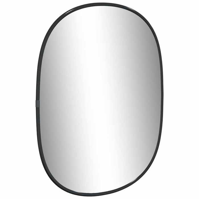 VidaXL Wall Mirror Makeup Vanity Cosmetic Bedroom Decoration Bathroom Living Room Interior Black 348222