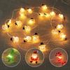 2M Fairy String Lights Santa Claus Snowman LED Garland String Lights Bedroom Garden Decorations 2025 Merry Christmas Supplies