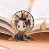 Vintage Hua Cheng Pendant Fringed Xie Lian Metal Tian Guan Ci Fu Bookmark Book Markers Stationery