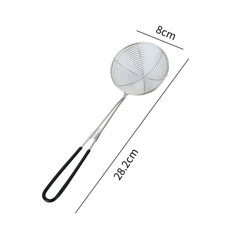 Stainless Steel Colander Sieve,Wire Skimmer Spoon With Handle For Hot Pot Eating