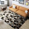 Nordic Gradient Gray Geometric Marble Carpet Living Room Fashion Luxury Room Carpet Floor Mats For Bedroom Bedside Rug Luxury