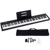 Carina Electronic Piano, 88 Keys, Lightweight and Slim, Rechargeable, with Pedal, Earphones, MIDI, for Beginners (Black)