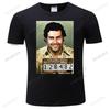 Mens Luxury Cotton Tee-shirts Brand Clothing PABLO ESCOBAR T Shirt Guns Bang Men Women Boy Happy Drugs Christmas Stily Moda