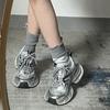Dad Shoes Women's Shoes New Summer Versatile Feet Small Silver Thick-soled Lightweight Casual Sports Shoes