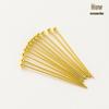 14k Copper-Plated Round Head Pins for DIY Jewelry - Gold Retention Ball Pins for Earrings and Pendants