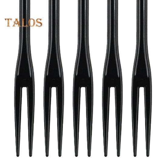 100Pcs/Set Cake Fork Lightweight Anti-wear 2 Colors Attractive Practical Food-grade Fruit Fork for Gifts